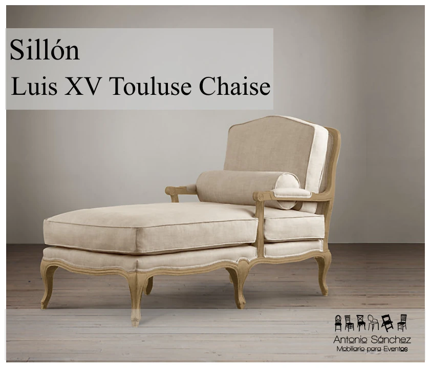 Primera página del brochure: Luis XV Touluse Chaise