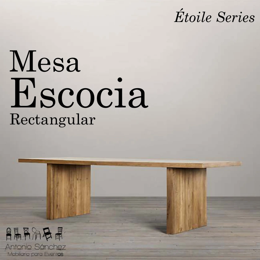Primera página del brochure: Mesa Escocia